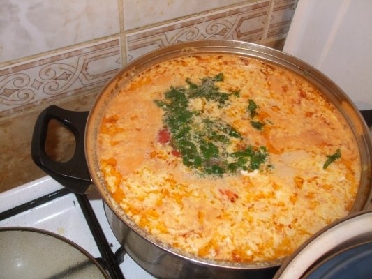 Ciorba cu scarita afumata