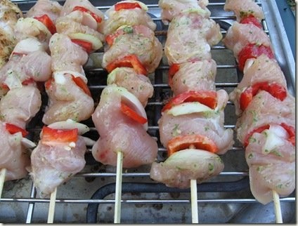 Frigarui din piept de pui la gratar