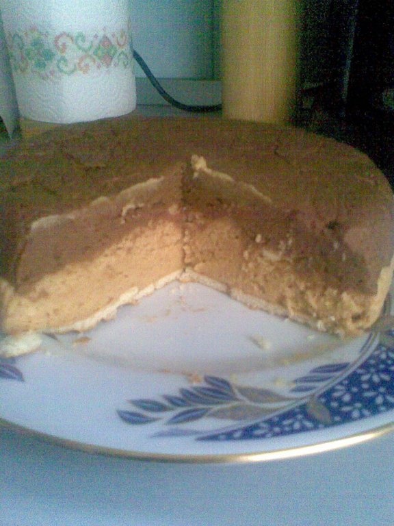 Prajitura in doua culori(din biscuiti)