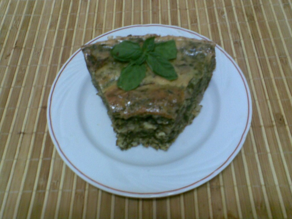 Rulada cu spanac, ciuperci si branza de vaci