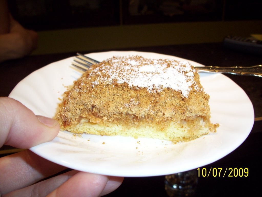 Prajitura de mere cu pandispan