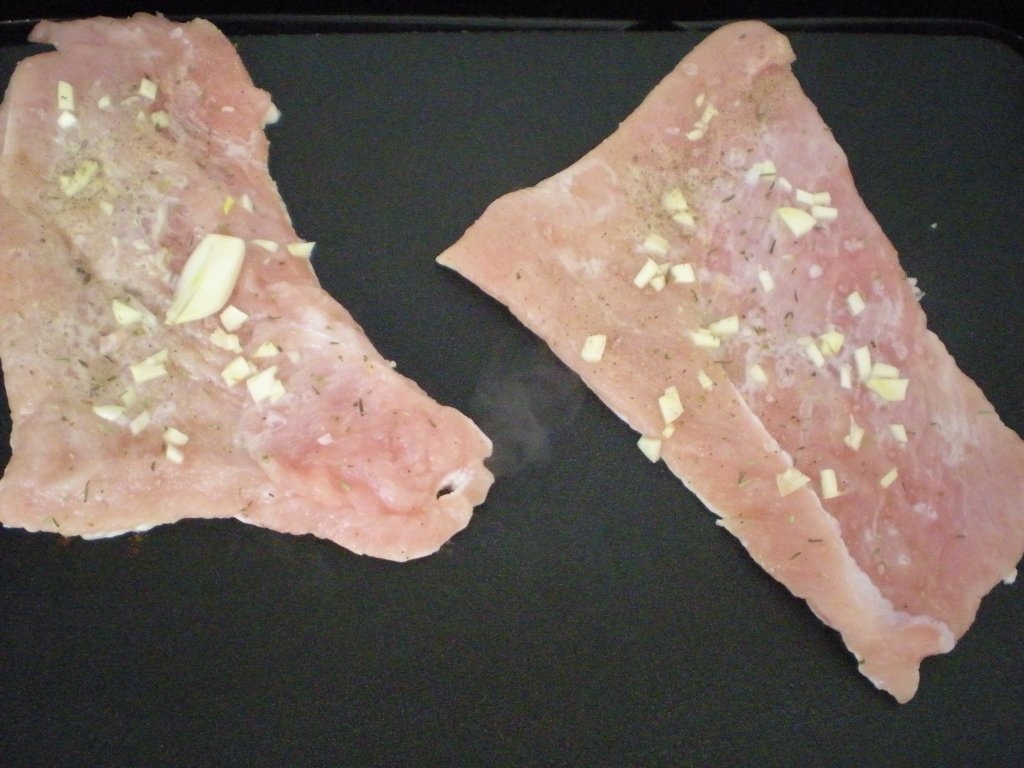 Piept de curcan la placa