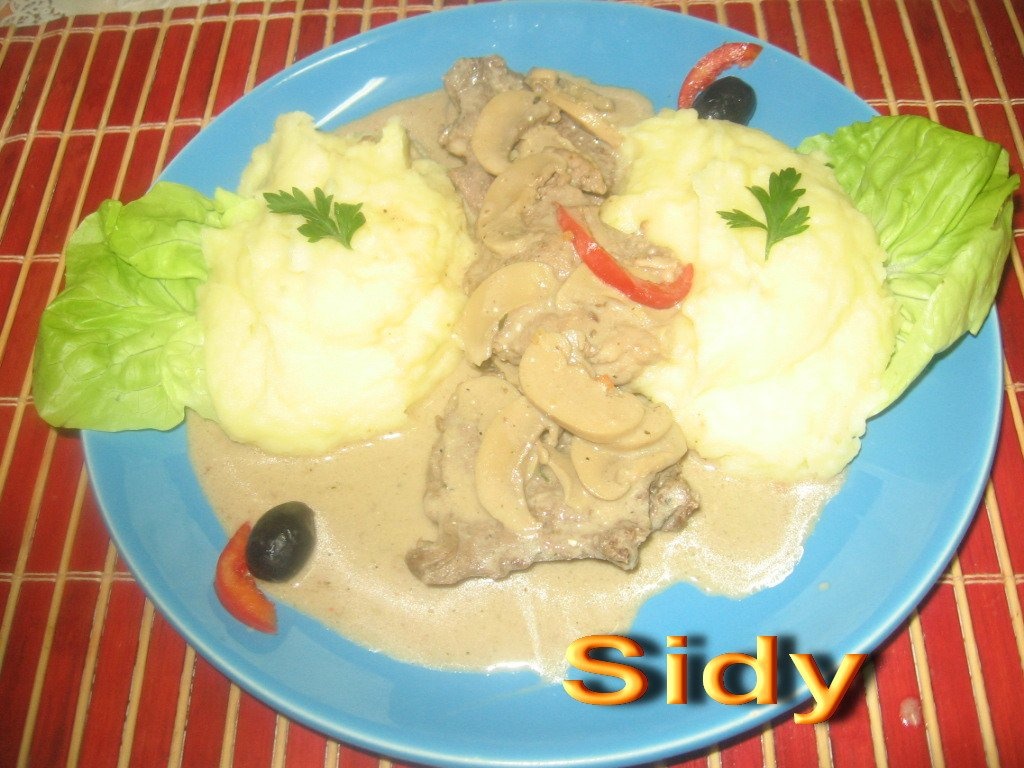 Escalop de vitel cu ciuperci