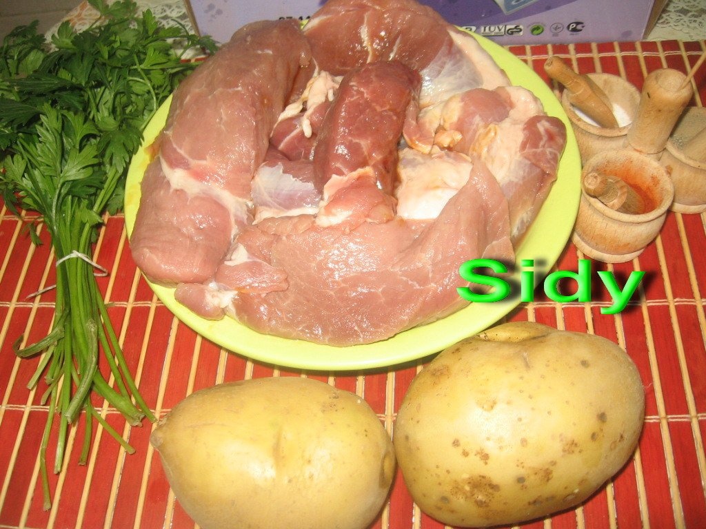 Friptura de porc cu cartofi aurii