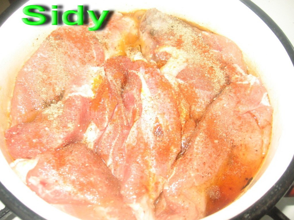 Friptura de porc cu cartofi aurii