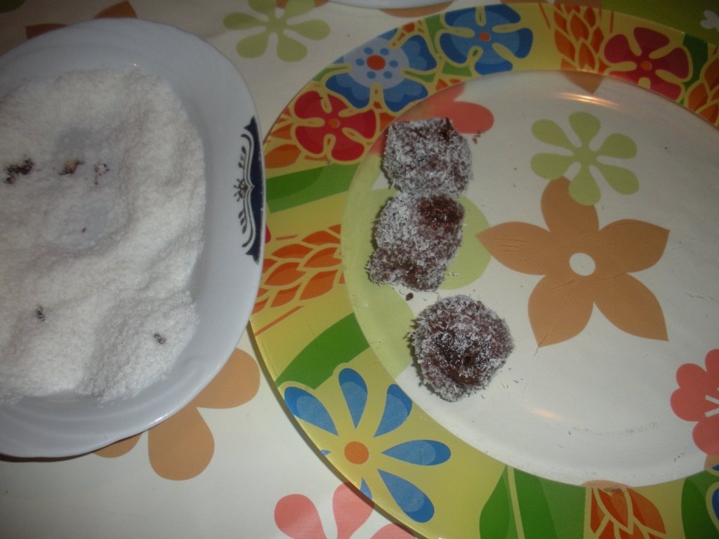 Bilute cu nuca de cocos si ciocolata