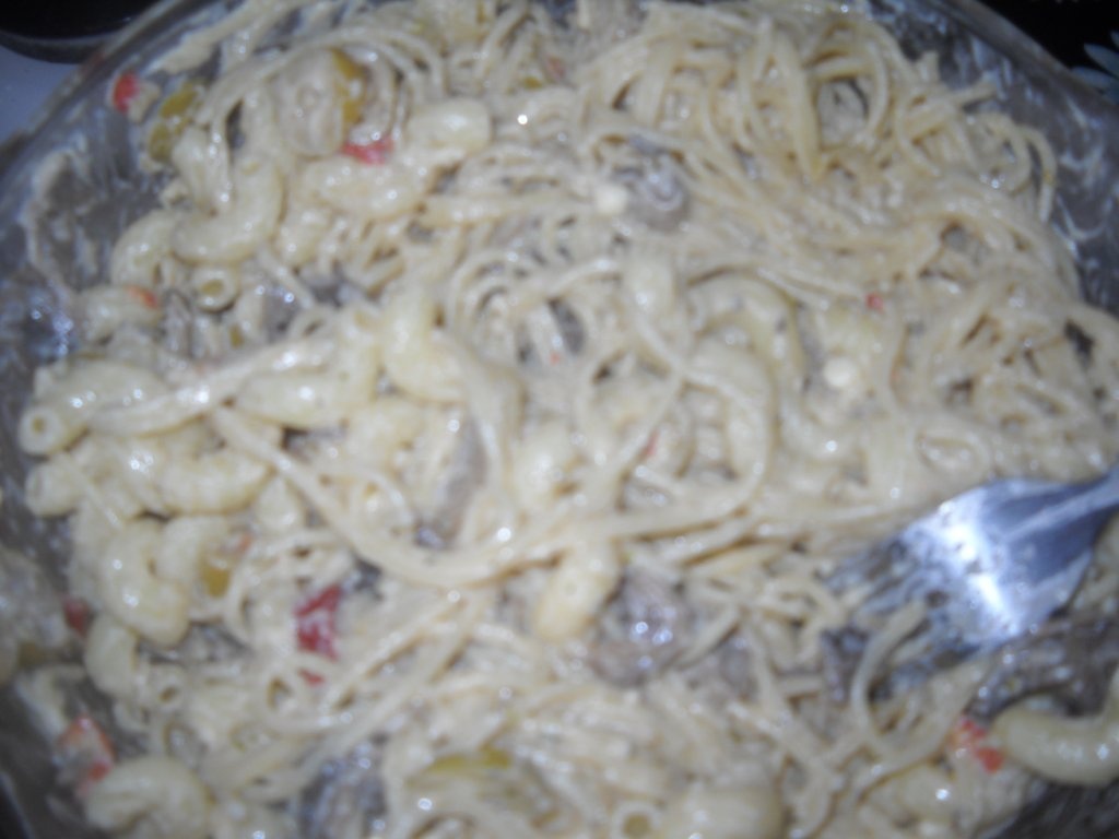 Paste cu branza si ciuperci