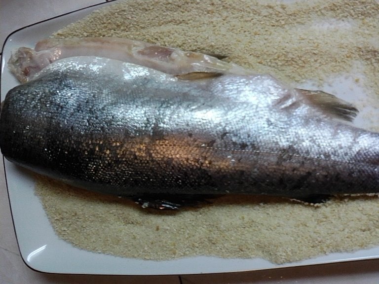 Pastrav in crusta de pesmet