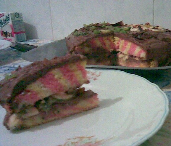 Tort Ciocolata colorat