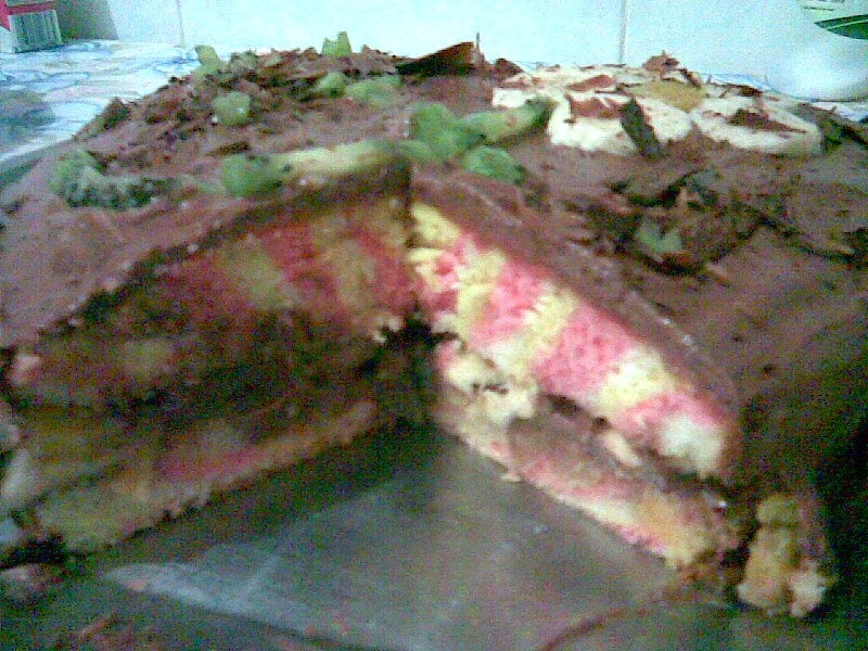 Tort Ciocolata colorat