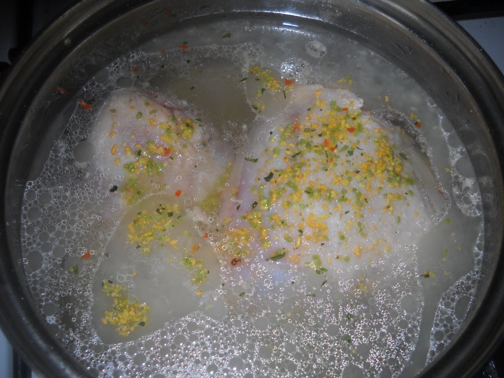 Pui cu smantana si cus cus