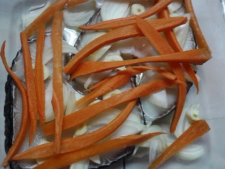 Medalion de rechin cu legume