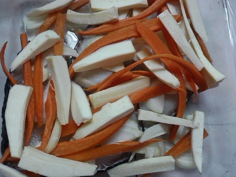 Medalion de rechin cu legume