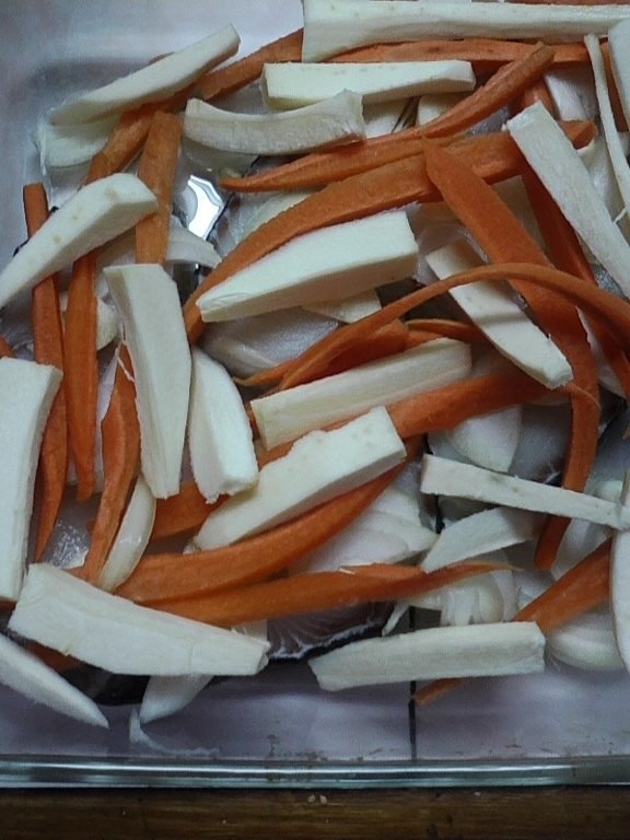 Medalion de rechin cu legume