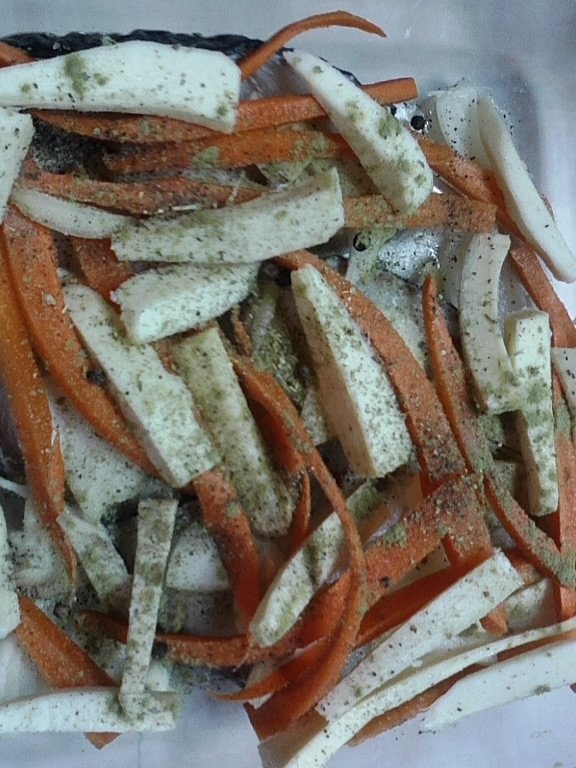 Medalion de rechin cu legume