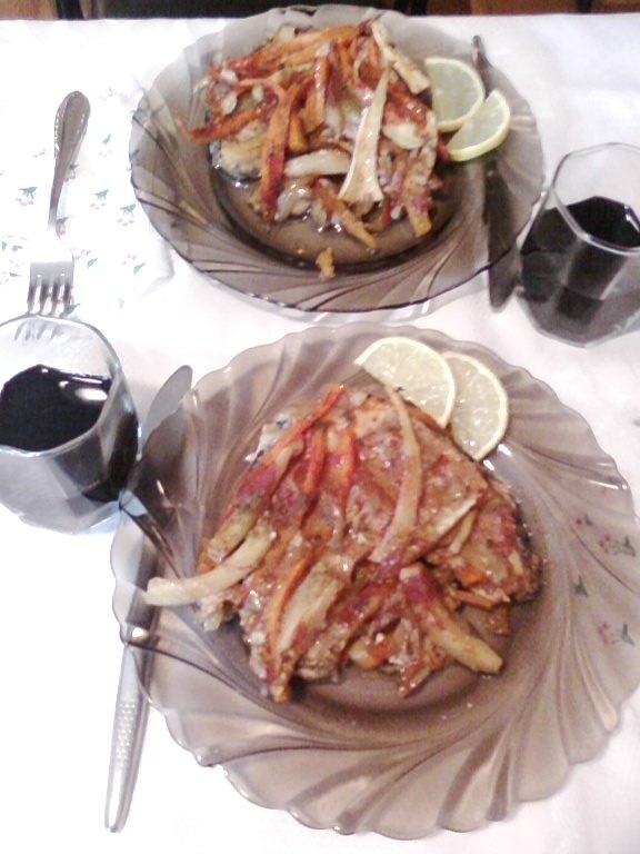 Medalion de rechin cu legume