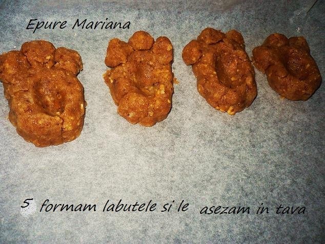 Labute de ursuleti - fursecuri cu nuca