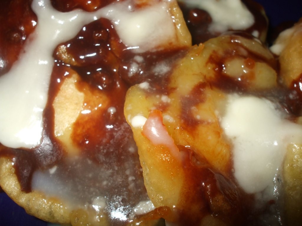 Mere in aluat, cu ciocolata