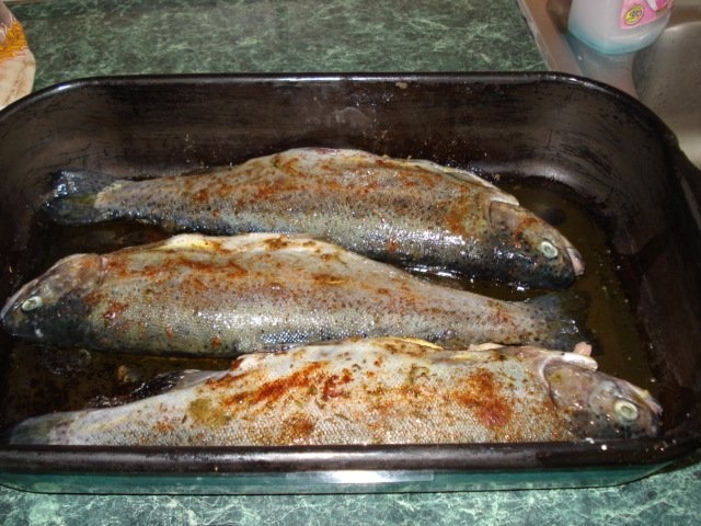 Pastrav cu anchois si lamaie