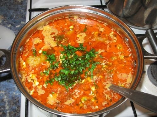 Ciorba de pui ardeleneasca