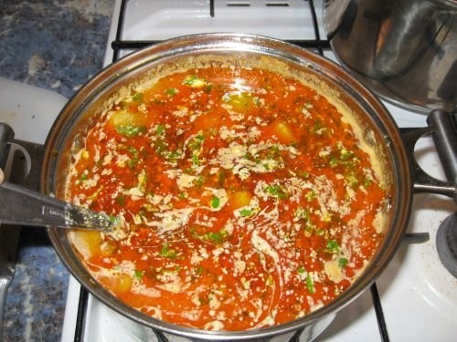 Ciorba de pui ardeleneasca