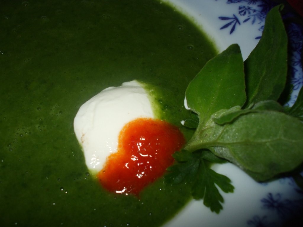 Supa crema de broccoli si spanac (supa verde)