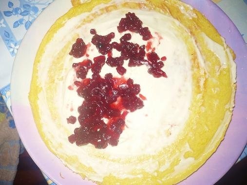 Rulada cu merisoare si mascarpone