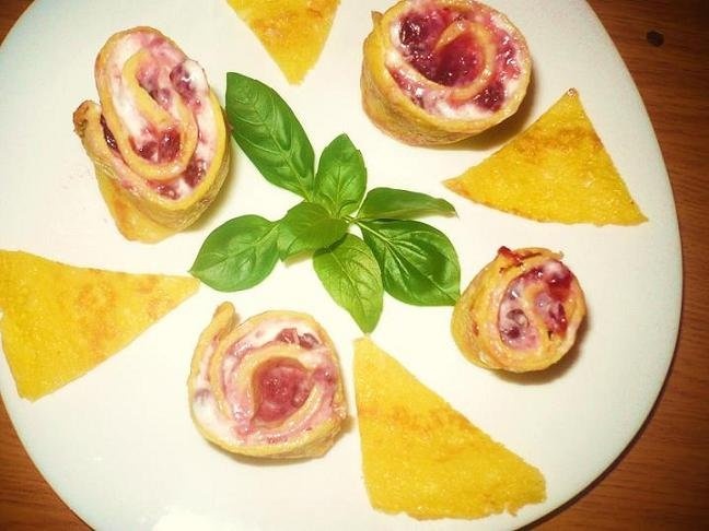 Rulada cu merisoare si mascarpone