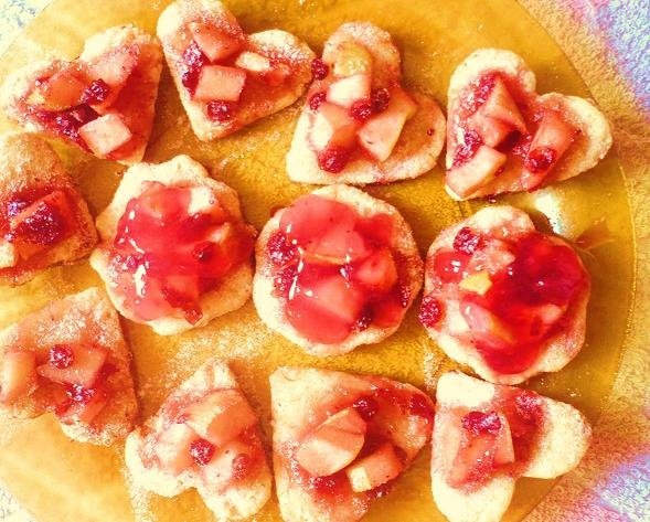 Inimioare cu gutui si merisoare