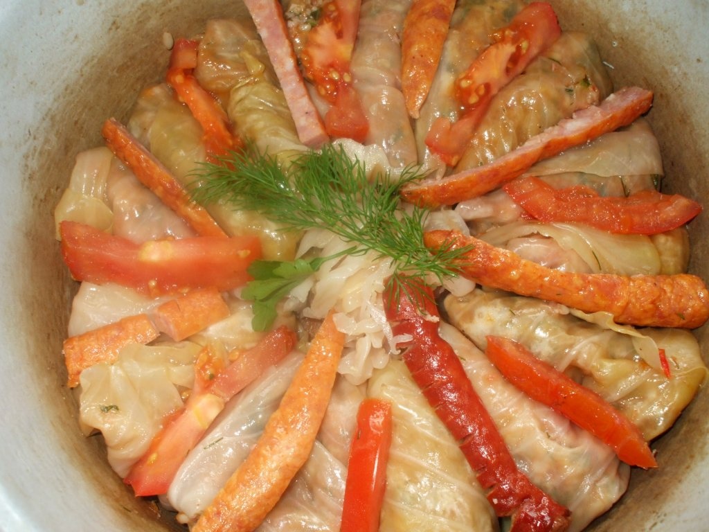 Sarmale cu jambon afumat