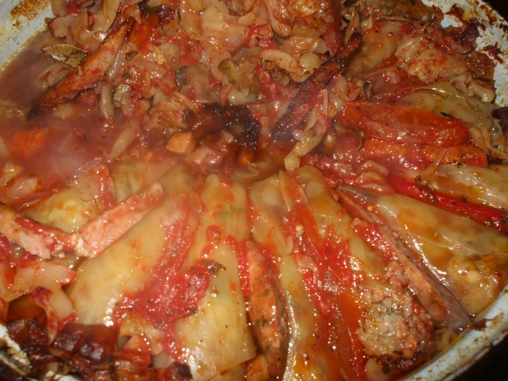 Sarmale cu jambon afumat