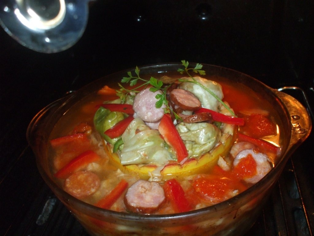 Sarmale cu carne de porc si varza acra in dovleac