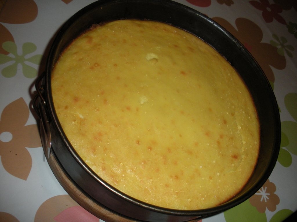 Cheese cake cu gem de prune si ciocolata