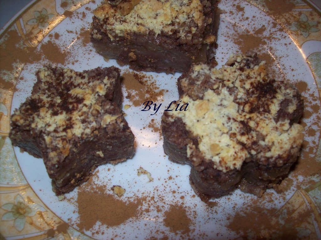 Prajitura cu mere si nuci