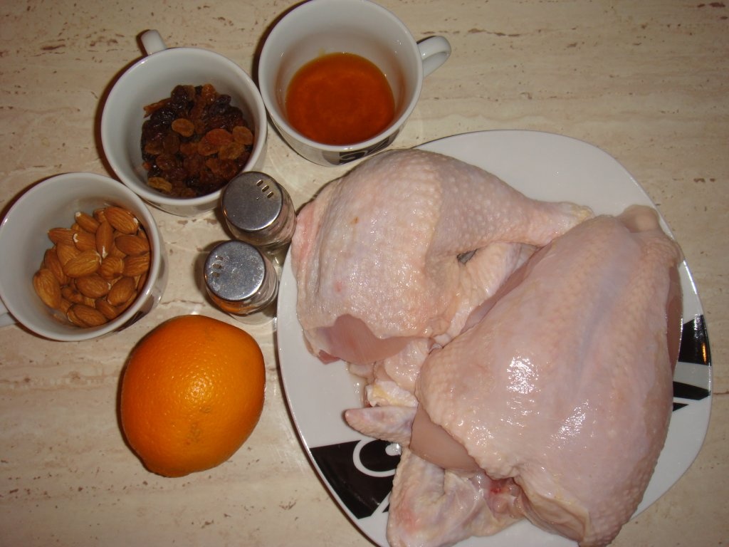 Pui cu miere si portocala