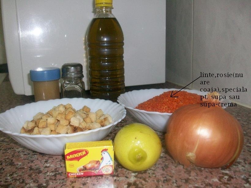 Supa crema de linte (specific arabesc)