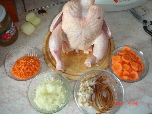 Pui cu body piercing de soric la cuptor