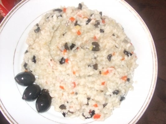 Orez cu ciuperci si masline