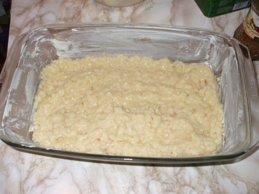 Budinca de orez cu mere