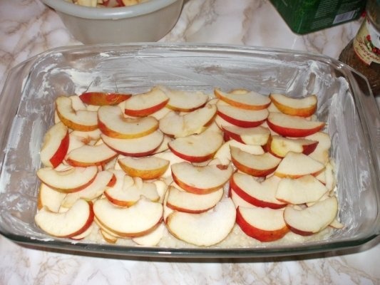 Budinca de orez cu mere