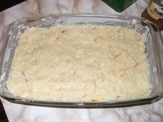 Budinca de orez cu mere