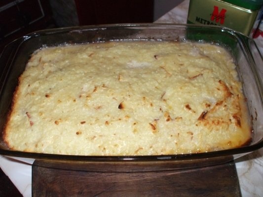 Budinca de orez cu mere