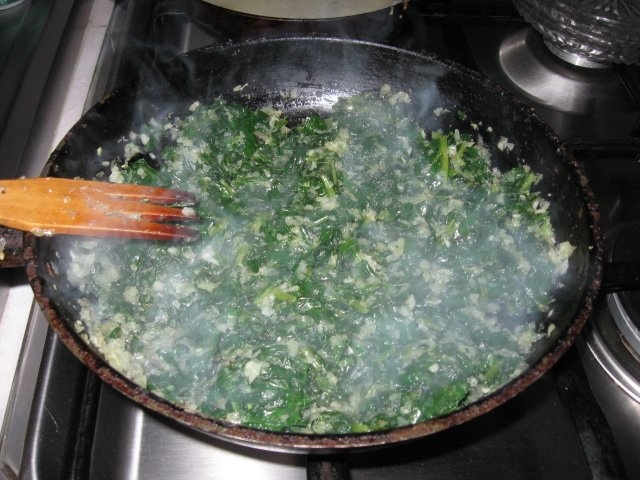 Budinca de clatite cu spanac