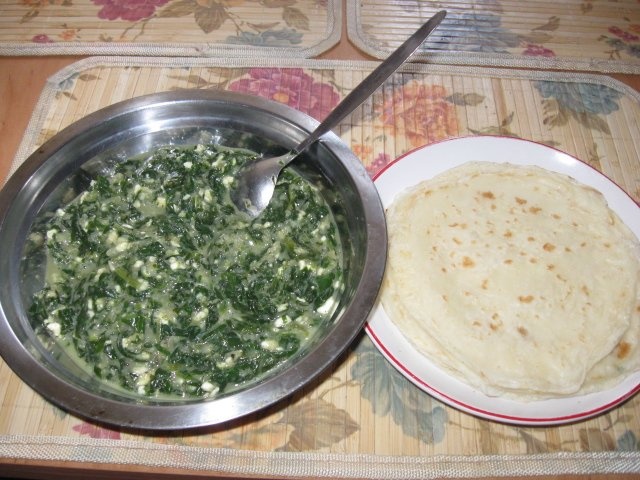 Budinca de clatite cu spanac