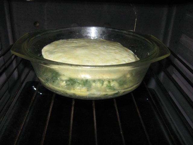 Budinca de clatite cu spanac