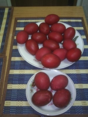 Oua vopsite natural (dupa retetele bunicii)