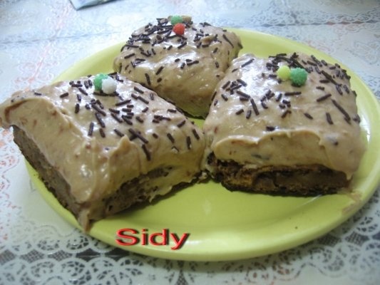 Prajitura cu mere si crema caramel