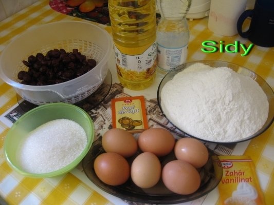 Prajitura cu visine din borcan