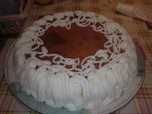 Tort cu crema de zahar ars