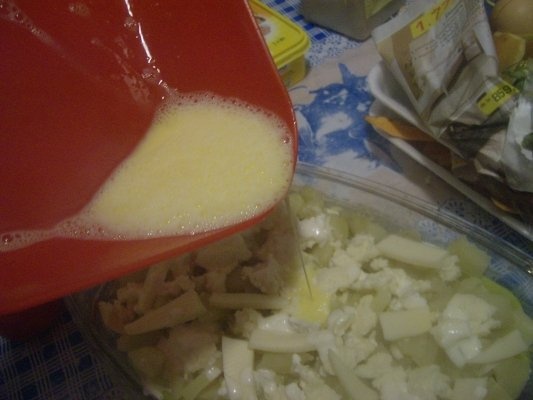 Cartofi si dovlecei cu brinza la cuptor